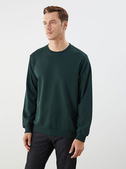 Bisiklet Yaka Erkek Sweatshirt
