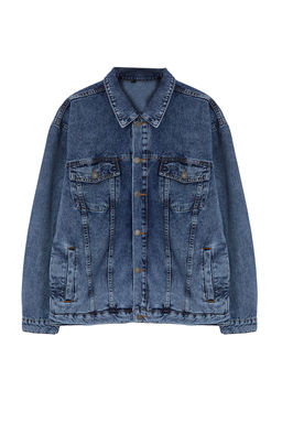 TRENDYOL MAN Ac?k Mavi Regular Ac?k Mavi Erkek Oversize Denim Kot Ceket TMNAW23CE00037 - Trendyolmilla фото 6
