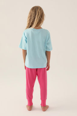 K_z _ocuk A__k Mavi Pijama Tak_m_ Sepette S_rpriz _ndirim - U.s. polo assn фото 4