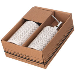 НАБОР ДЛЯ ВАННОЙ КОМНАТЫ 2 ПР. 370 МЛ 7,3*7,3*18СМ - Lefard фото 2