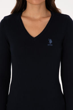 Kad_n Lacivert Basic Kazak Sepette S_rpriz _ndirim - U.s. polo assn фото 6