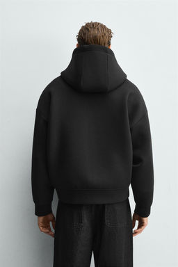 NEOPRENE-EFFECT HOODIE - Zara фото 18
