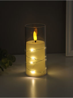 Светодиодная свеча, ночник LED RISALUX «Романтик», 3×LR44, 5.5×5.5×12.5 см