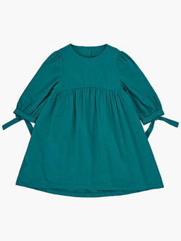 Платье для девочки из хлопка UD 7386 изумрудный - Mini maxi фото 7