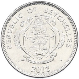 Монета 25 центов 2012 года Сейшелы