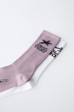 2-PACK OF LONG PRINTED SOCKS - Zara фото 2