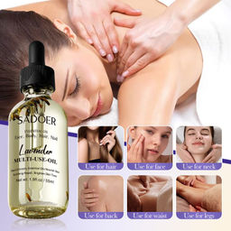 SADOER Масло лаванды для лица, тела, волос, ногтей, 55мл. фото 6