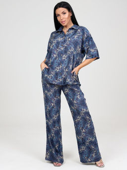 087 ЖЕНСКИЙ КОСТЮМ (брюки) (Голубой)