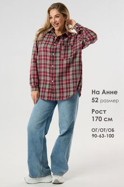 Рубашка женская в клетку