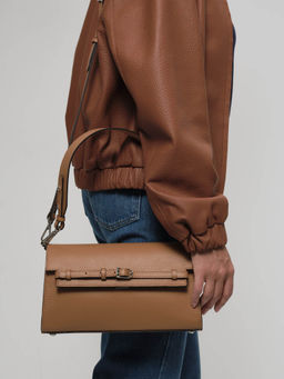 Сумка Emma DBR 31112 коричневый лист  фото 2