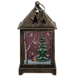 Изделие декоративное "Фонарь" (подсветка, 3xLR44), L6,5 W6,5 H12,5 см, 3в.