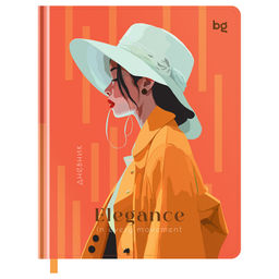 Дневник тв. об., иск. кожа 1-11 кл. "Elegance" (D5h48_58494, BG) тиснение фольгой, выб. лак, печать, ляссе