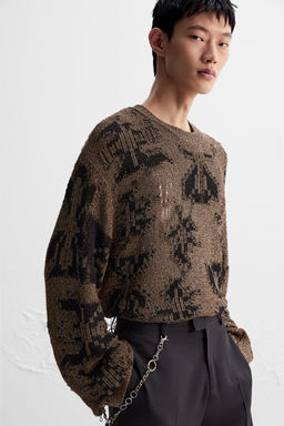 LIMITED EDITION SHINY OPENWORK SWEATER - Zara фото 5