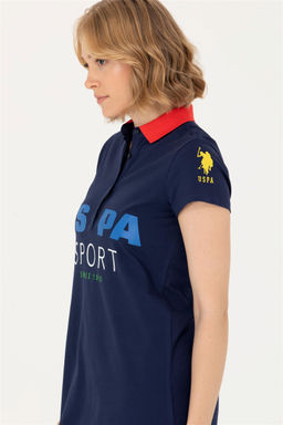 Женское темно-синее вязаное платье - U.s. polo assn фото 11