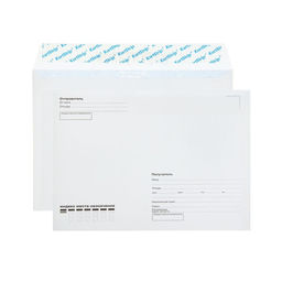 Цена за 1000 шт. Конверт почтовый С5 162×229 мм, поле «Кому-куда», без окна, отрывная лента, внутренняя запечатка, 80 г/м²