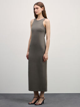 Платье миди из вискозы с разрезом / Zarina  фото 3