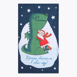 Полотенце Доляна Крепких объятий 28х46 см, 100% хл, рогожка 164 г/м2  фото 2