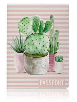 ОБЛОЖКА ДЛЯ ПАСПОРТА Cactus