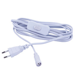 UCX-PT2/T70-300/B WHITE 1 STICKER Провод для подключения светильника ULT-P7* к сети 220В. 300 см, с кнопкой включения. Белый. ТМ Uniel