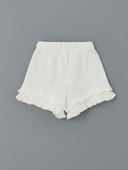 Basic Beli Lastikli K?z ?ocuk ?ort