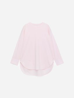 Camiseta de manga larga con detalle de camisa