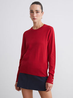 Bisiklet Yaka Kad?n Triko Kazak