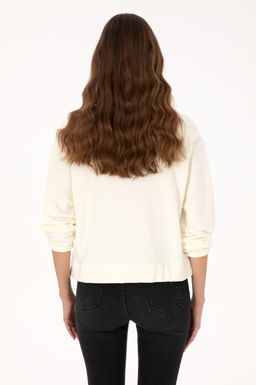 Kad_n Krem Sweatshirt - U.s. polo assn фото 5