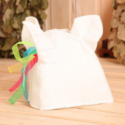 Шапка модельная белая Единорог Радужный - Simaland фото 4