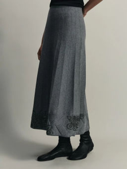 Вязаная юбка А-силуэта / Zarina  фото 5