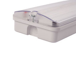 ULW-K25B 6W/4000K/EMG IP65 WHITE Светильник светодиодный влагозащищенный с БАП. Белый свет (4000K). 660Лм. Размер 220*105*50мм. Корпус белый. ТМ Uniel