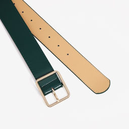 Ремень женский, ширина 4 см, пряжка металл, цвет зелёный - Simaland фото 2