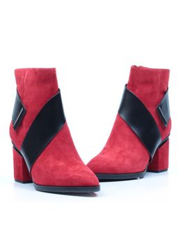 04-A331W-766VB RED Ботинки зимние женские (натуральная замша, натуральный мех) - Фабричный китай фото 12