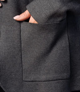 Кардиган #КТ073, тёмно-серый