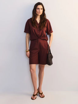 Блуза оверсайз из хлопка и вискозы ZR2605012010-21 / Zarina