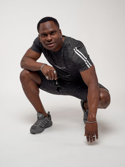 Спортивный костюм летний мужской темно-серого цвета 22265TC - FUYOUKAI фото 17