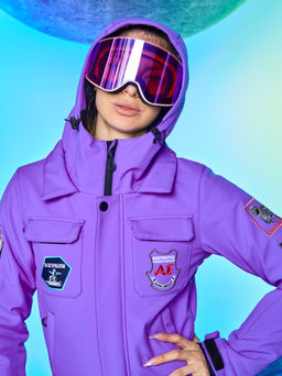 Женский сноубордический горнолыжный комбинезон Alpha Endless Aeternitas 223/2305 PRP - Пурпурное Сердце  фото 22