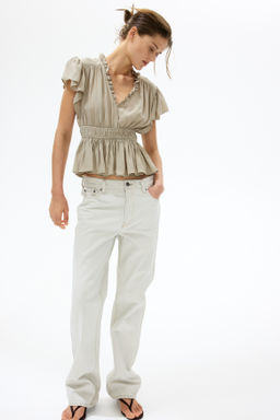 Blusa de manga circular con peplum - H&m фото 4