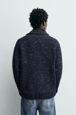 CHENILLE CONTRAST JUMPER - Zara фото 3