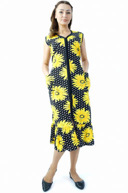 Арт. 109 Халат женский 50-58 (5 шт) Цвет:ассорти