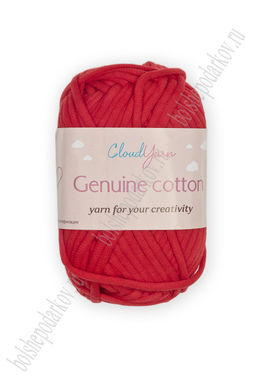 Пряжа Genuine cotton 50 гр (10 шт) SF-7844, красный