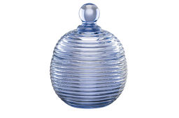 Горшочек д/меда 150 мл 8,2*8,2*11 см Каскад синий, стекло - Elan gallery фото 13