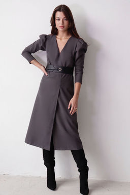 Платье с запахом черное - Martichelli фото 10