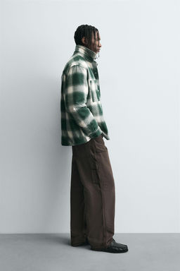 QUILTED CHECK OVERSHIRT