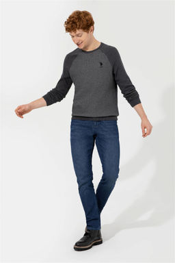 U. S. Polo Assn Мужской свитер антрацитового меланжа - U.s. polo assn фото 10