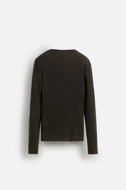 WASHED RIB CARDIGAN - Zara фото 7