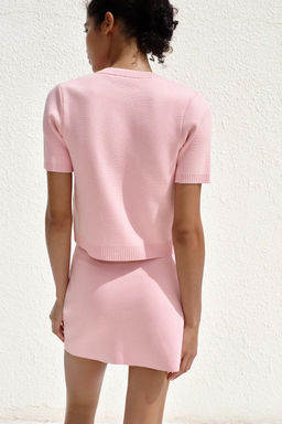 SHORT SLEEVE KNIT CARDIGAN - Zara фото 11