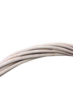 Корзина плетёная для хранения Kask, из лозы, с ручкой, белая, набор 5 шт.