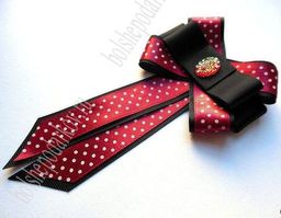 Лента атласная в горошек 1 см*25 ярд (SF-1367) розовый №05 - No name фото 2