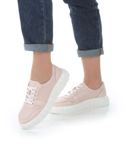 05-PDA97-2 PINK Кроссовки женские (натуральная кожа)