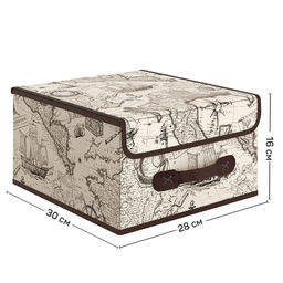 VAL EX-BOX-LS Короб стеллажный с крышкой, малый, 28*30*16 см, EXPEDITION, шт